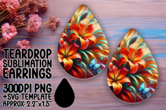Fresh Teardrop Design for Earrings , Flowers Product Image 1