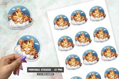 Cartoon Sleeping baby tiger sticker png Product Image 1