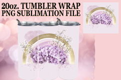 Vibrant Nights 20oz tumbler wrap, Rainbow Product Image 1