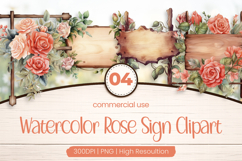 Rose Sign Clipart PNG Product Image 1