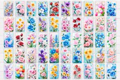 Flowers Kitchen Towel Bundle. Floral Kitchen Towel Design Product Image 2