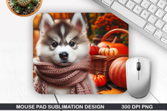 Halloween Dog Mouse Pad Sublimation, Halloween Mouse Pad PNG Product Image 1