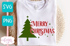 Merry Christmas SVG cut file easy to weed Product Image 1