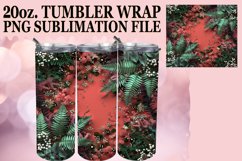 Vibrant Glitter Flower Tumbler Wrap - Summer Glow Product Image 1