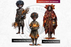 Fantasy Autumn Guardians - Epic Fall Character Clipart PNG Product Image 4