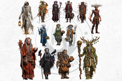Fantasy Autumn Guardians - Epic Fall Character Clipart PNG Product Image 9