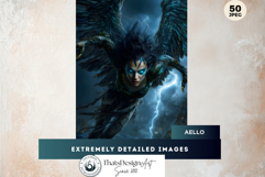 Fantasy Greek Sea Gods &amp; Merfolk Digital Paper Illustrations Product Image 8