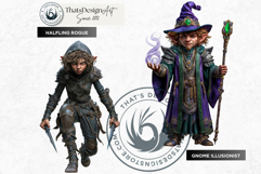Fantasy TTRPG Character Clipart, D&amp;D Heroes &amp; Monsters Product Image 8