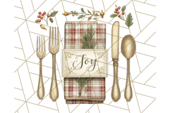 Cozy Christmas Clipart, Santa and Friends PNG Graphics Product Image 2