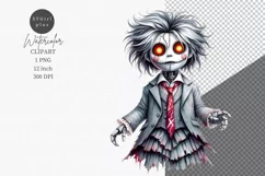Halloween clipart, Gothic doll clipart, Autumn clipart Product Image 1