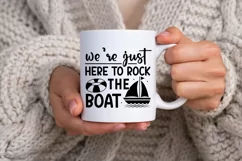 We're Just Here To Rock The Boat SVG, Summer SVG Design Product Image 2