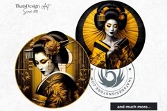 Geisha clipart bundle, Asian art, Japanese woman sublimation Product Image 10