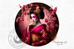 Geisha clipart bundle, Asian art, Japanese woman sublimation Product Image 9
