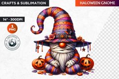 Halloween gnome clipart, Halloween clipart, Autumn clipart Product Image 1