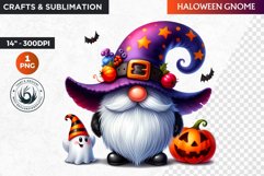 Halloween gnome clipart, Halloween clipart, Autumn clipart Product Image 1
