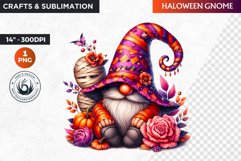 Halloween gnome clipart, Halloween clipart, Autumn clipart Product Image 1