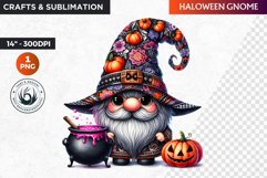 Halloween gnome clipart, Halloween clipart, Autumn clipart Product Image 1