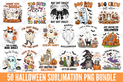 50 Halloween Sublimation Png Bundle Product Image 1