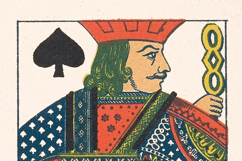 1800s Playing Cards Court/Face Cards Whitened Product Image 4