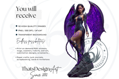 Nocturnal Winged Creatures, Dark Angel &amp; Demon Clipart Product Image 2
