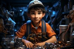 3D Character Child Boy Pharmacist with relevant environment Product Image 1