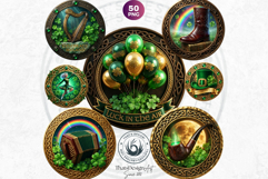 Saint Patrick Clipart and Celtic Irish Graphics PNG Bundle Product Image 10