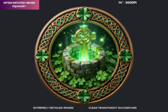 Saint Patrick Clipart and Celtic Irish Graphics PNG Bundle Product Image 3
