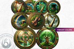 Saint Patrick Clipart and Celtic Irish Graphics PNG Bundle Product Image 5