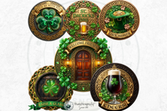 Saint Patrick Clipart and Celtic Irish Graphics PNG Bundle Product Image 9