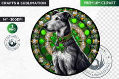 Stained glass St Patrick&#039;s Day Clipart, Saint patricks day Product Image 1