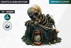 Undersea Shipwrecked , Nautical Clipart, Ocean ruins Product Image 1