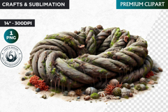 Undersea Shipwrecked , Nautical Clipart, Ocean ruins Product Image 1