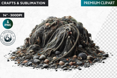 Undersea Shipwrecked , Nautical Clipart, Ocean ruins Product Image 1