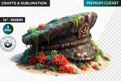 Undersea Shipwrecked , Nautical Clipart, Ocean ruins Product Image 1