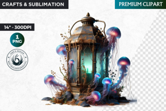 Undersea Shipwrecked , Nautical Clipart, Ocean ruins Product Image 1