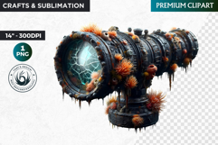 Undersea Shipwrecked , Nautical Clipart, Ocean ruins Product Image 1
