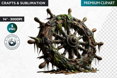 Undersea Shipwrecked , Nautical Clipart, Ocean ruins Product Image 1