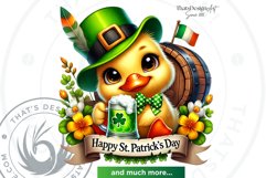 St Patrick farm animals Clipart Set, saint patricks day PNG Product Image 10