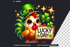 St Patrick farm animals Clipart Set, saint patricks day PNG Product Image 3