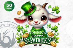 St Patrick farm animals Clipart Set, saint patricks day PNG Product Image 5