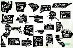 50 State SVG cut file Bundle Product Image 6