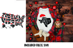 50 US States Merry Christmas SVG Product Image 1