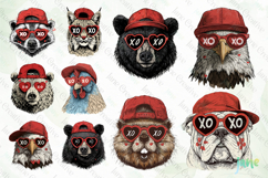 50 States Valentine Animals PNG Bundle Product Image 6