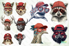 50 States Valentine Animals PNG Bundle Product Image 9
