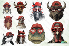 50 States Valentine Animals PNG Bundle Product Image 10