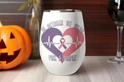 In October We Wear Pink &amp; Purple Awareness Ribbons Product Image 2