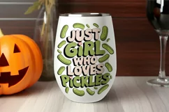 Just A Girl Who Loves Pickles Funny Food Product Image 3