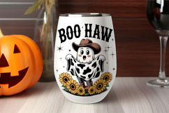 Boo Haw Funny Cute Cowboy Ghost Flowers Product Image 3
