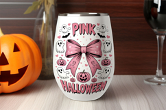 Pink Halloween Cute Ghosts &amp; Pumpkins Coquette Product Image 3