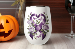 Purple Domestic Abuse Awareness Ribbon Roses Product Image 3
